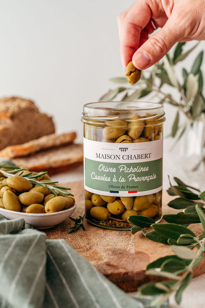 Olives Picholines Casseés à la Provencale