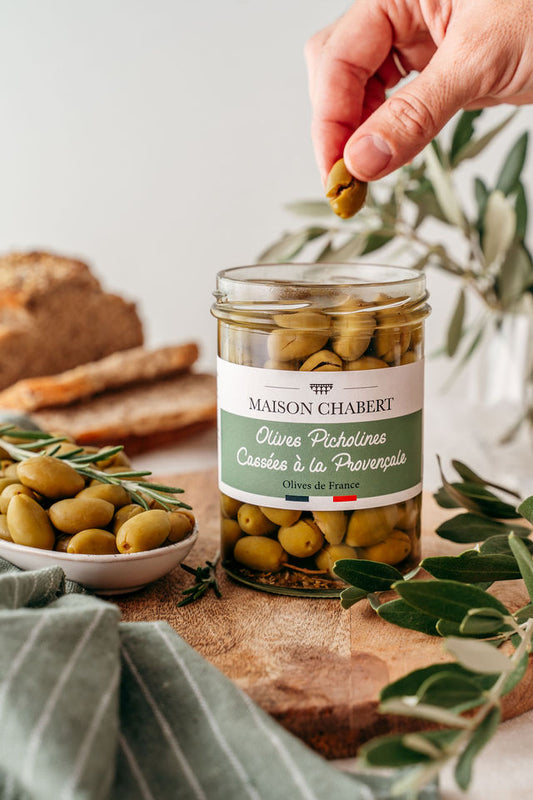 Olives Picholines Casseés à la Provencale
